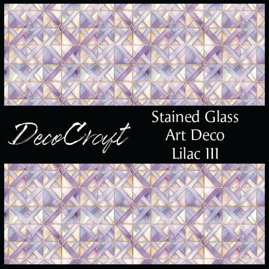 DecoCraft - Stained Glass - Art Deco - Lilac III