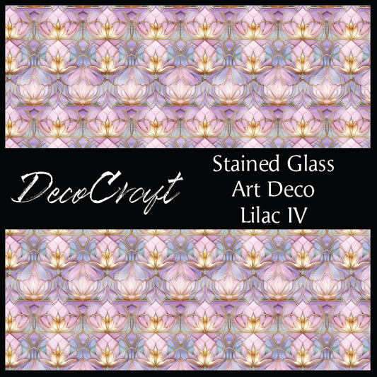 DecoCraft - Stained Glass - Art Deco - Lilac IV