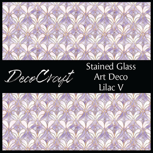 DecoCraft - Stained Glass - Art Deco - Lilac V