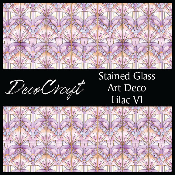 DecoCraft - Stained Glass - Art Deco - Lilac VI