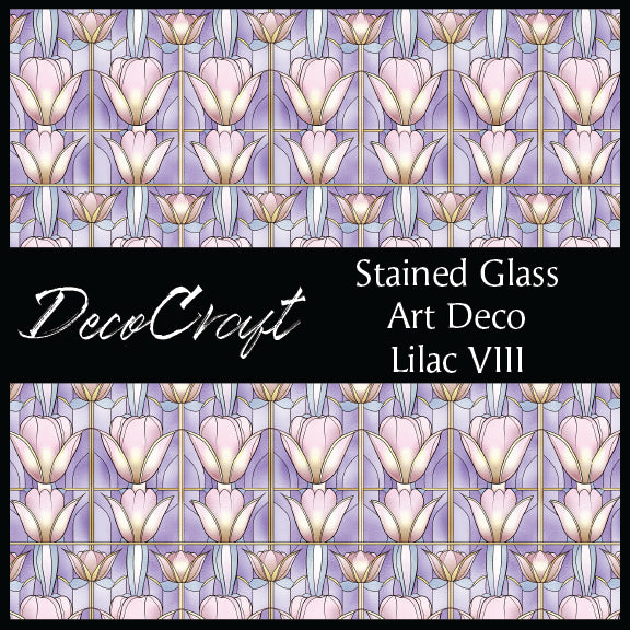 DecoCraft - Stained Glass - Art Deco - Lilac VIII
