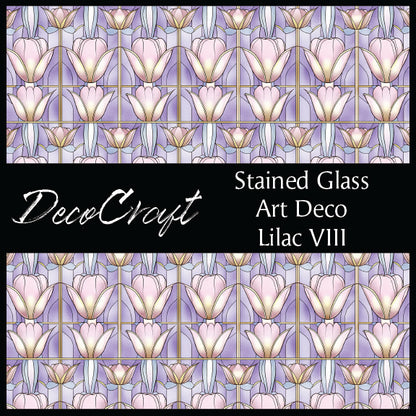 DecoCraft - Stained Glass - Art Deco - Lilac VIII
