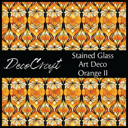 DecoCraft - Stained Glass - Art Deco - Orange II