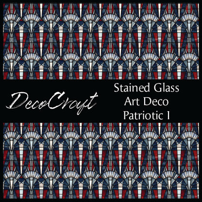 DecoCraft - Stained Glass - Art Deco - Patriotic I