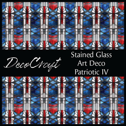 DecoCraft - Stained Glass - Art Deco - Patriotic IV