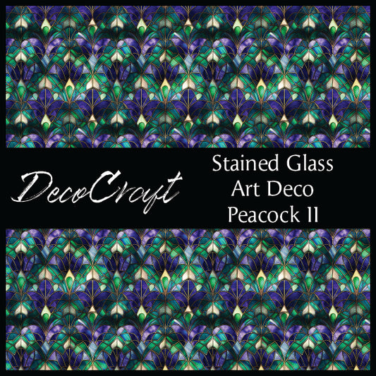 DecoCraft - Stained Glass - Art Deco - Peacock II