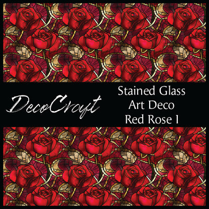DecoCraft - Stained Glass - Flowers - Red Roses I