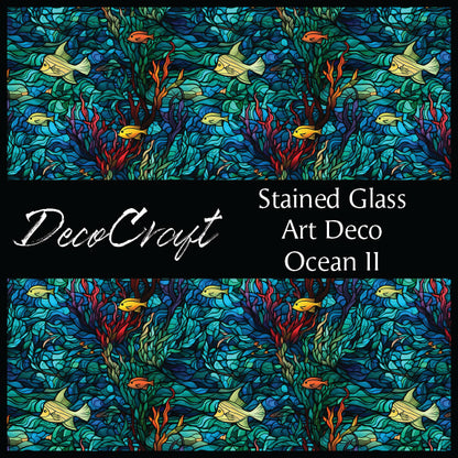 DecoCraft - Stained Glass - Ocean Fun II