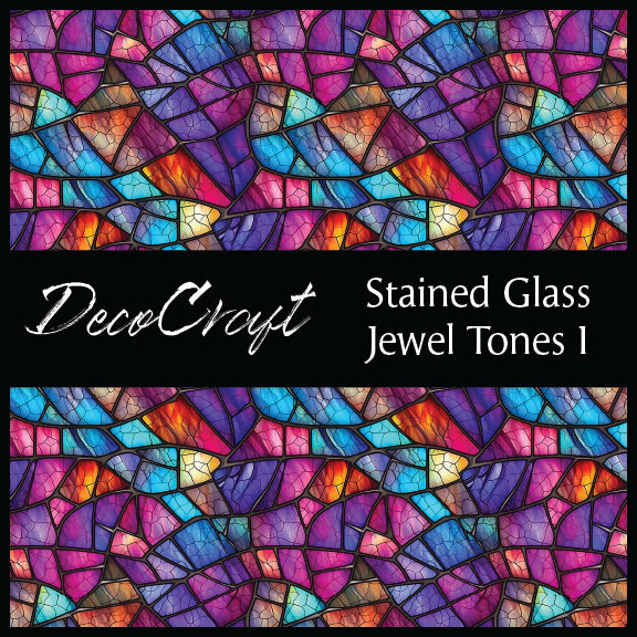 DecoCraft - Stained Glass - Multi Colors -Jewell Tones I