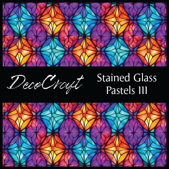 DecoCraft - Stained Glass - Multi Colors - Pastel III