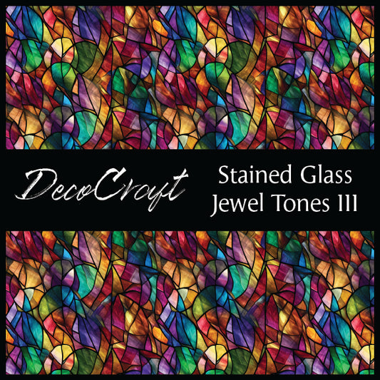 DecoCraft - Stained Glass - Multi Colors -Jewel Tones III