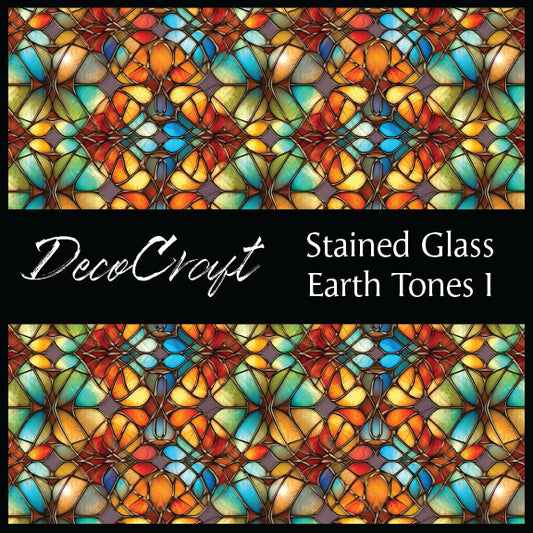 DecoCraft - Stained Glass - Multi Colors -Earth I
