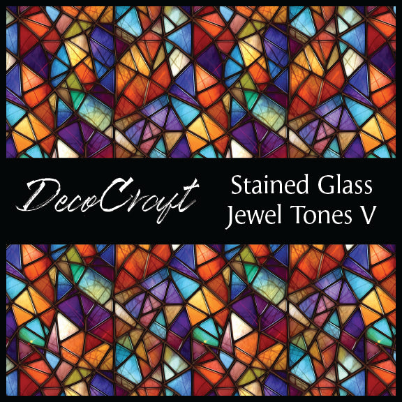 DecoCraft - Stained Glass - Multi Colors -Jewel Tones VI