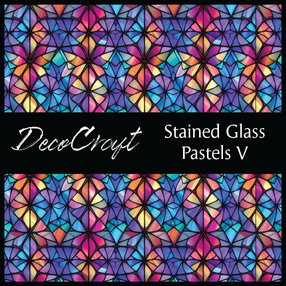 DecoCraft - Stained Glass - Multi Colors - Pastel V