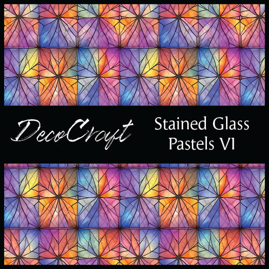 DecoCraft - Stained Glass - Multi Colors - Pastel VI