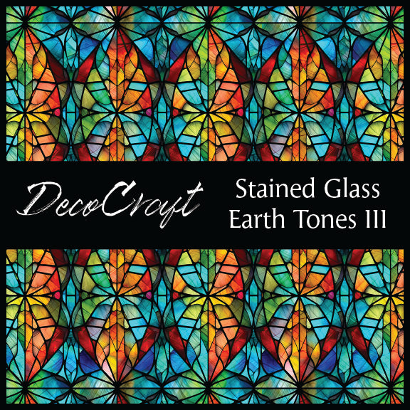 DecoCraft - Stained Glass - Multi Colors -Earth III