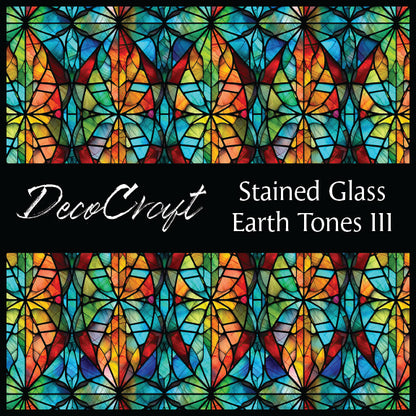 DecoCraft - Stained Glass - Multi Colors -Earth III