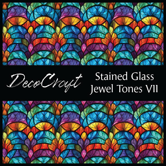 DecoCraft - Stained Glass - Multi Colors -Jewell Tones VII