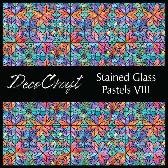DecoCraft - Stained Glass - Multi Colors - Pastel VIII