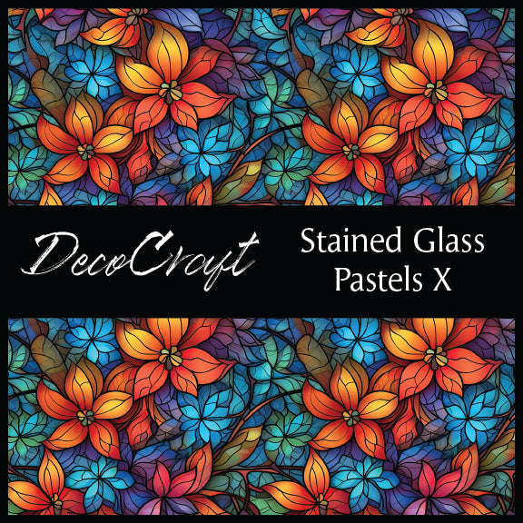 DecoCraft - Stained Glass - Multi Colors - Pastel X