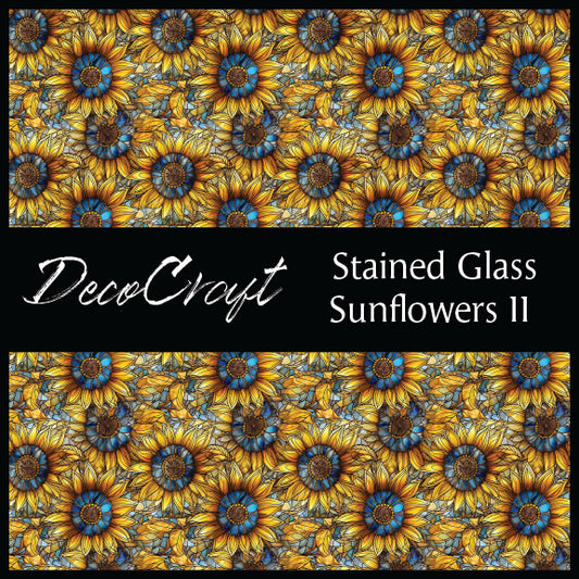 DecoCraft - Stained Glass - Flowers - Sunflowers II