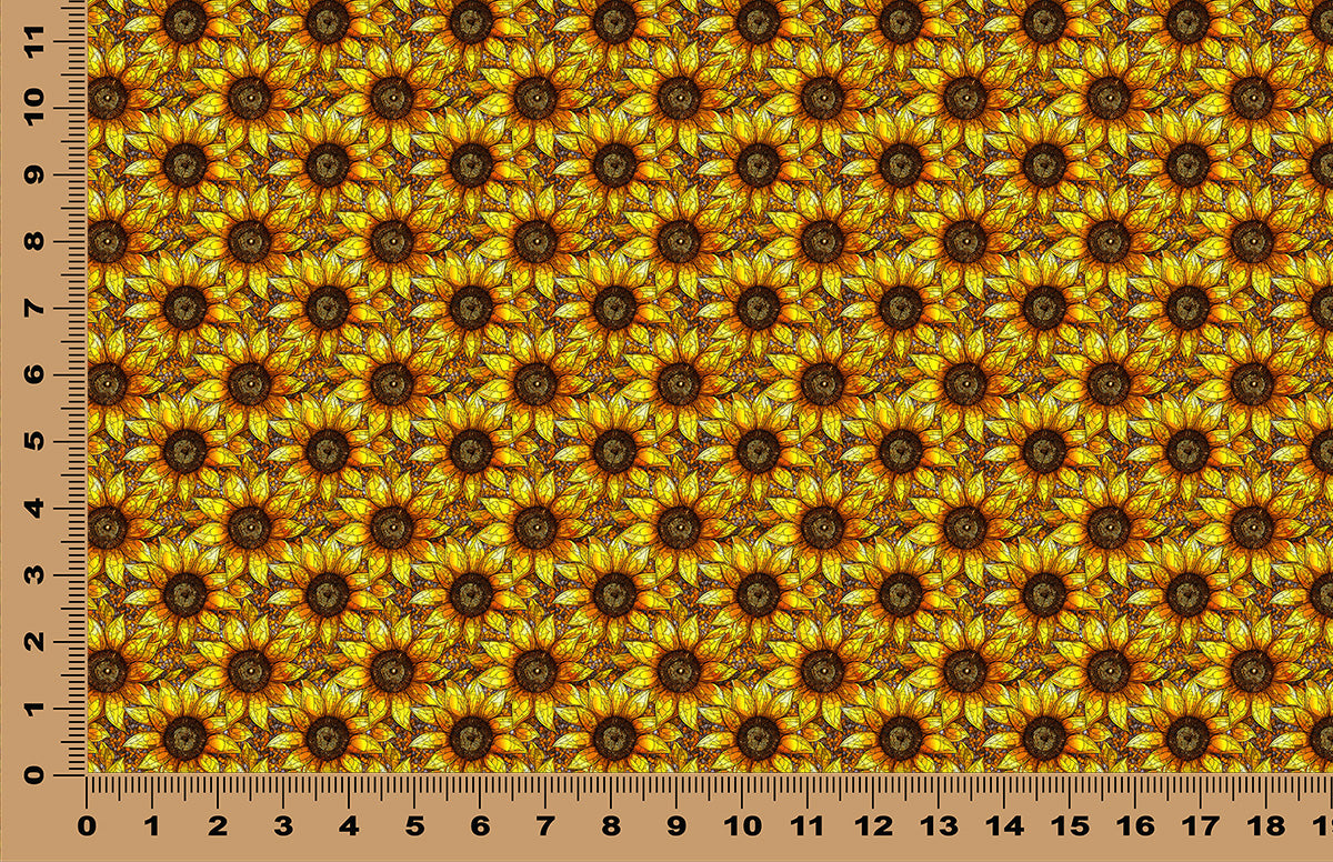 DecoCraft - Stained Glass - Flowers - Sunflowers III