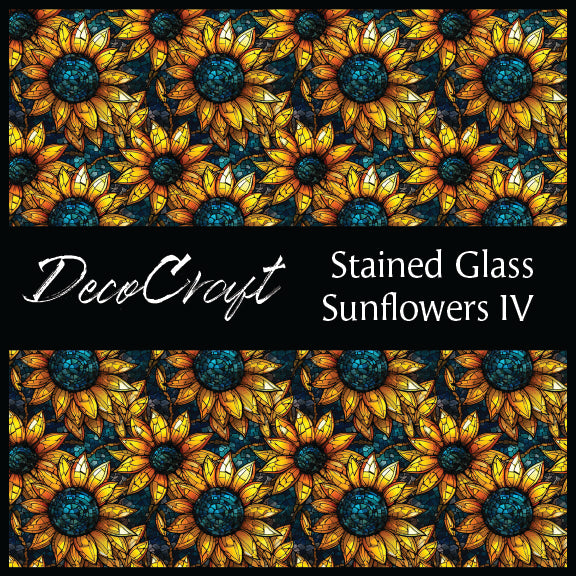 DecoCraft - Stained Glass - Flowers - Sunflowers IV