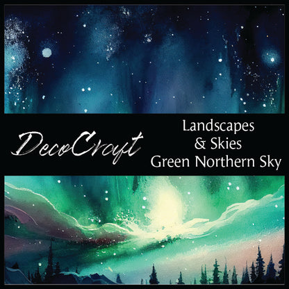 DecoCraft - Landscapes & Skies -Northern Sky Green