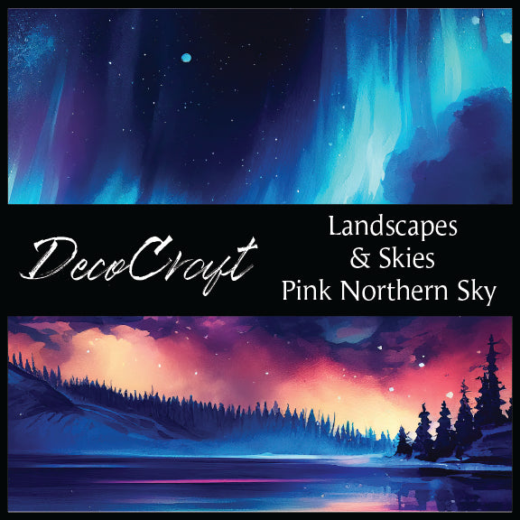 DecoCraft - Landscapes & Skies -Northern Sky Pink