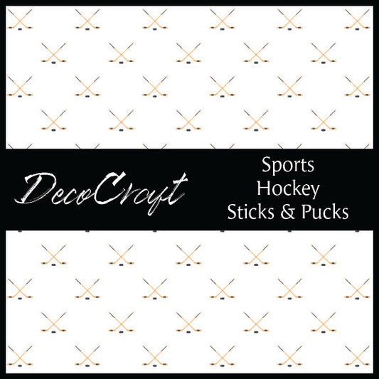 DecoCraft - Sports - Hockey - Hockey Sticks & Pucks