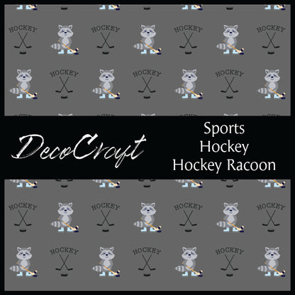 DecoCraft - Sports - Hockey - Hockey Raccoon