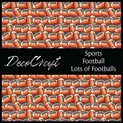 DecoCraft - Sports - Football - Lots of Footballs