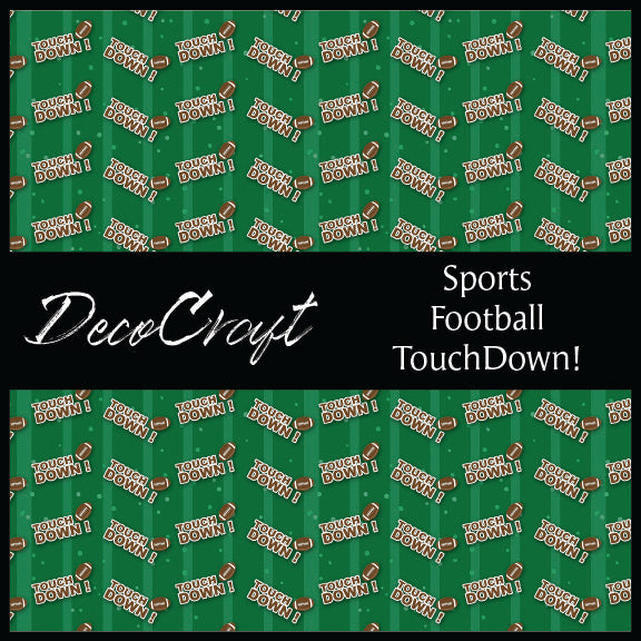 DecoCraft - Sports - Football - Green Touchdown