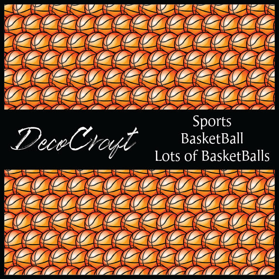 DecoCraft - Sports - Basketball - Lots of Basketballs