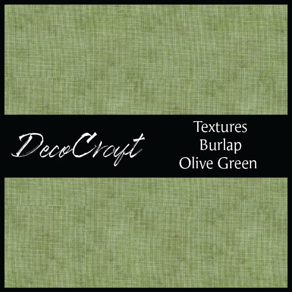 DecoCraft - Textures - Burlap - Olive Green