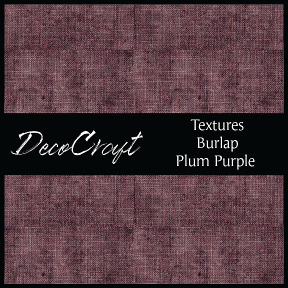 DecoCraft - Textures - Burlap - Plum Purple