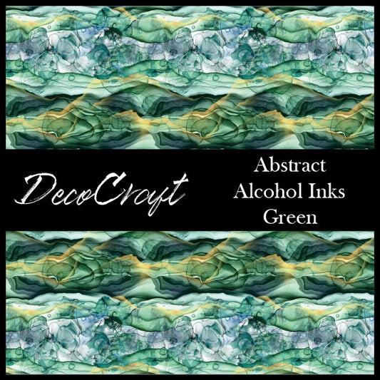 DecoCraft - Abstract - Alcohol Inks - Green