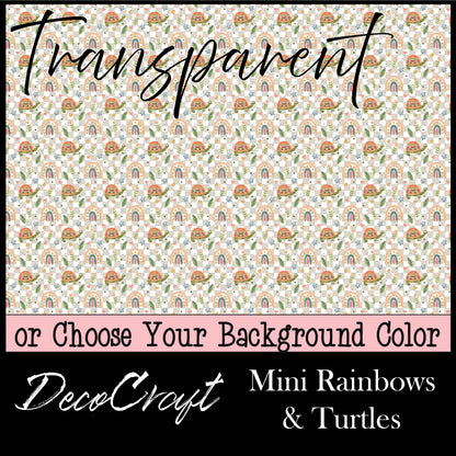 DecoCraft - Transparent - Animals, Bugs, & Birds - Mini Rainbows and Turtles