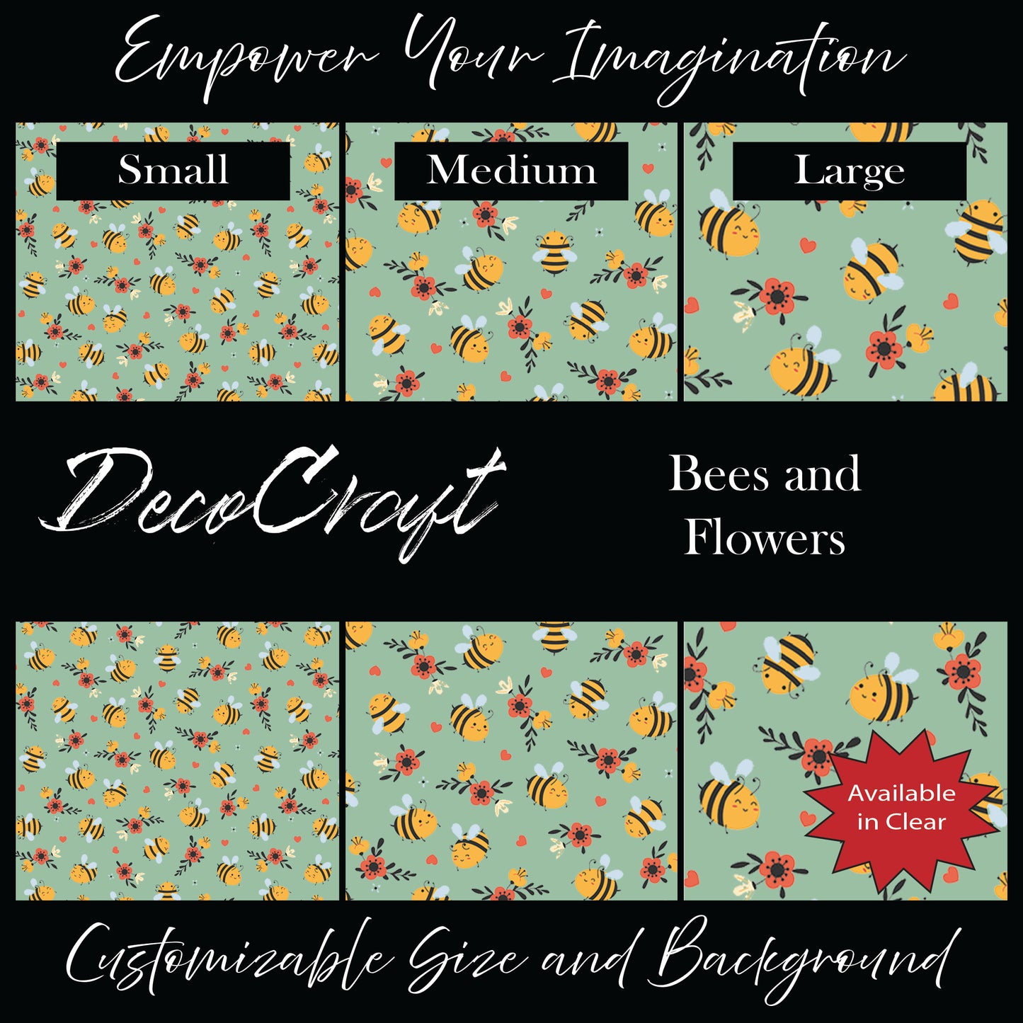 DecoCraft - Animals, Bugs, & Birds - Bees and Flowers