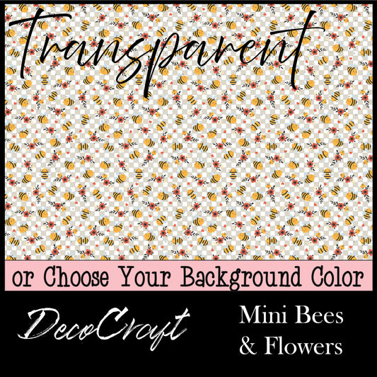 DecoCraft - Transparent - Animals, Bugs, & Birds - Mini Bees & Flowers