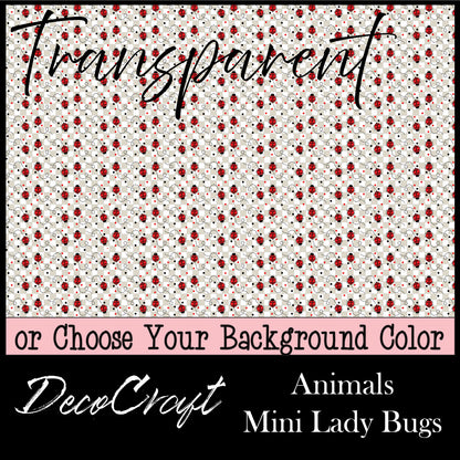 DecoCraft - Transparent - Animals, Bugs, & Birds - Mini Lady Bugs
