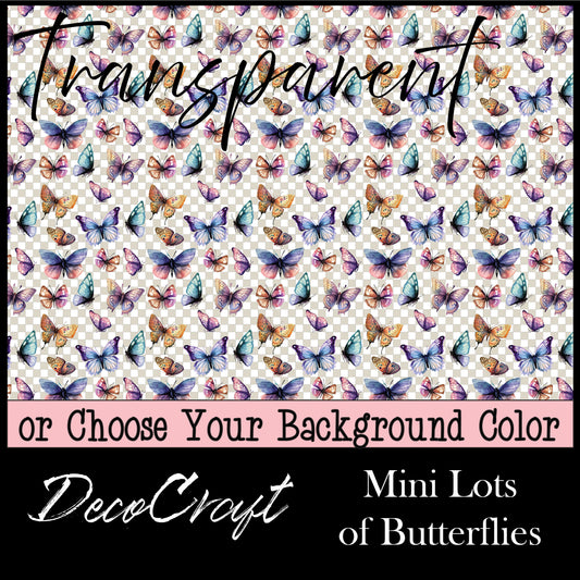 DecoCraft - Transparent - Animals, Bugs, & Birds - Mini Lots of Butterflies