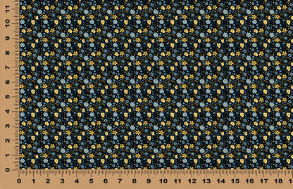 DecoCraft - Transparent - Flowers & Greenery - Mini Blue & Yellow Floral