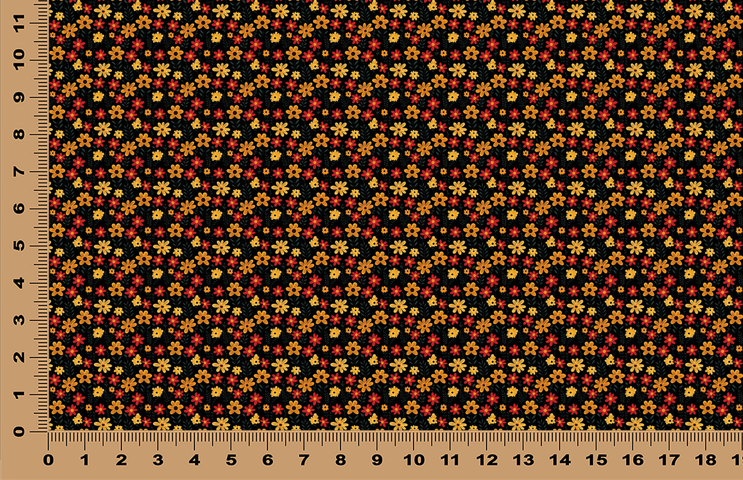 DecoCraft - Transparent - Flowers & Greenery - Mini Red & Yellow Floral
