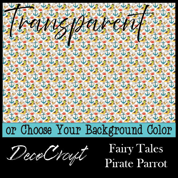 DecoCraft - Transparent - Fairy Tales - Pirate Parrot