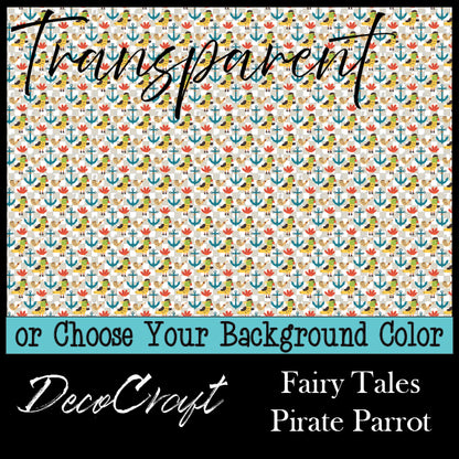 DecoCraft - Transparent - Fairy Tales - Pirate Parrot