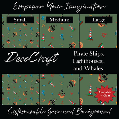 DecoCraft - Fairy Tales - Pirate Ships, Lighthouses, & Whales