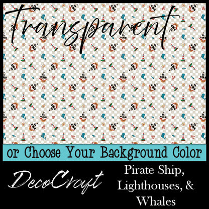DecoCraft - Transparent - Fairy Tales - Pirate Ship, Lighthouses, & Whales