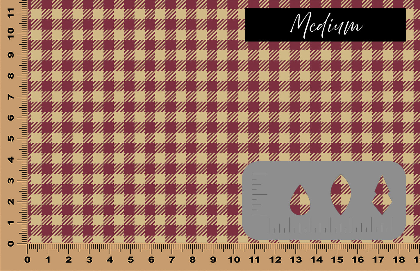 DecoCraft - Team Inspired - Plaid - Buffalo Plaid - Garnet & Gold