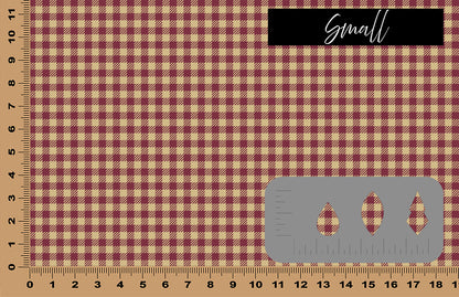 DecoCraft - Team Inspired - Plaid - Buffalo Plaid - Garnet & Gold